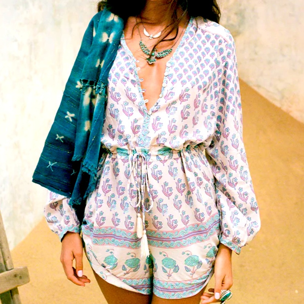 NWT Spell Bohemian Royale Playsuit in Dusk size small Unicorn Tears - Picture 15 of 16